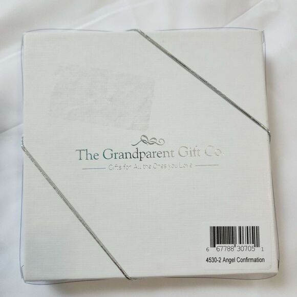 The Grandparent Gift Co. Angel Ornament Confirmation Gift Silver Blessed New - Picture 7 of 10